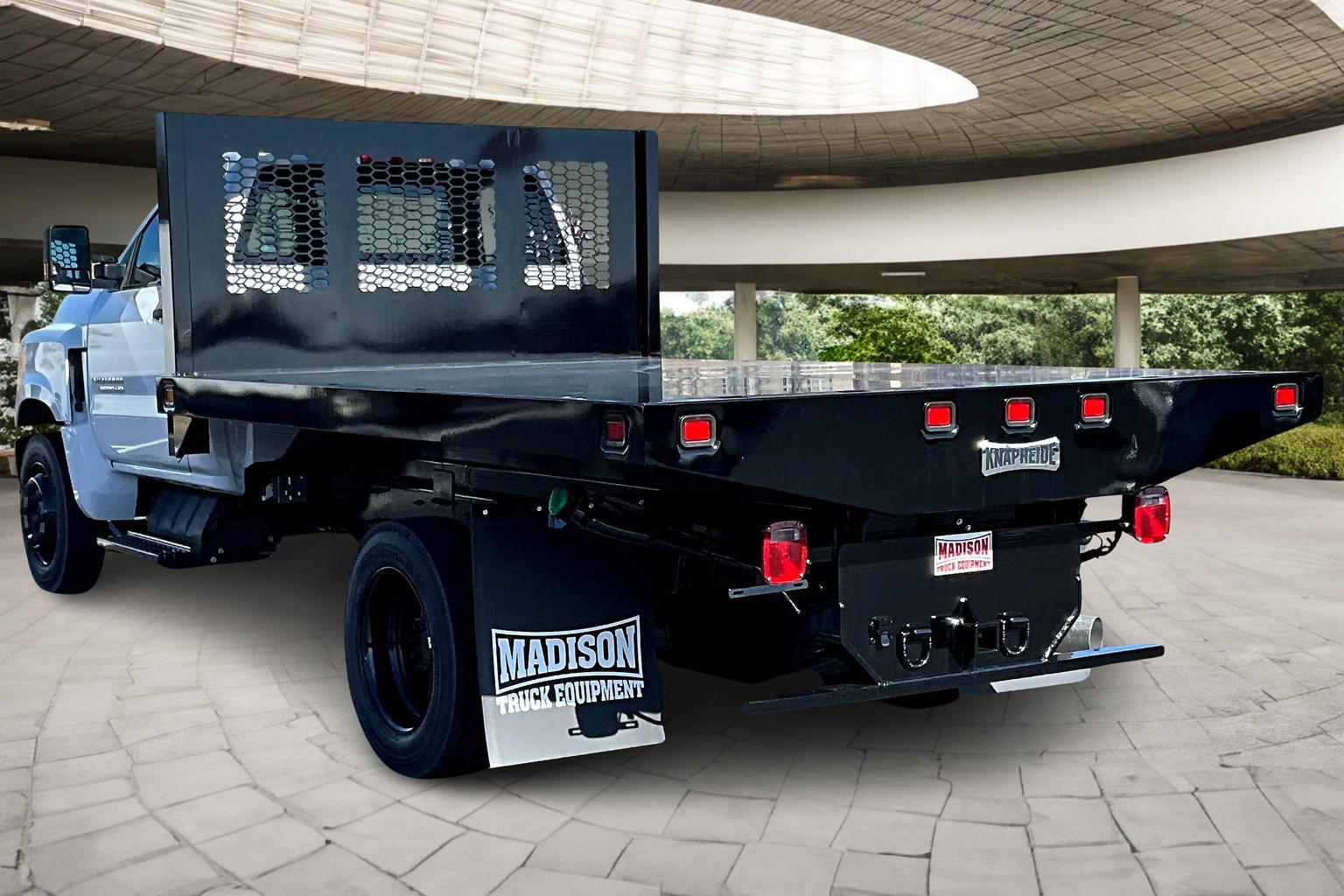 Heavy duty flatbed truck for construction and farming